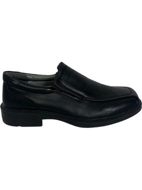 Deer Stags Dress Shoes Black Slip On Mens Size 7.5 Simulated Leather Greenpoint‎